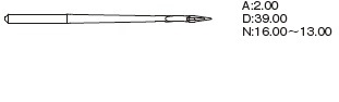 Игла Organ Needles DPx17 LR № 90/14