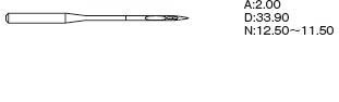 Игла Organ Needles DPx5 SPI (134SPI / 135x5SPI) № 120/19