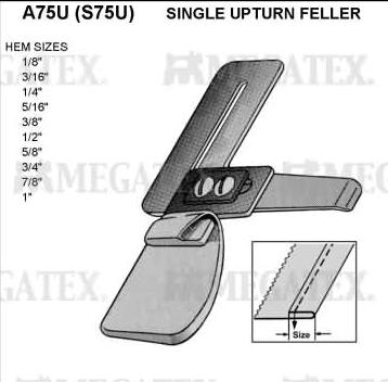 Приспособление WAYKEN A75U 1/4" (подгиб вверх) (S75U)
